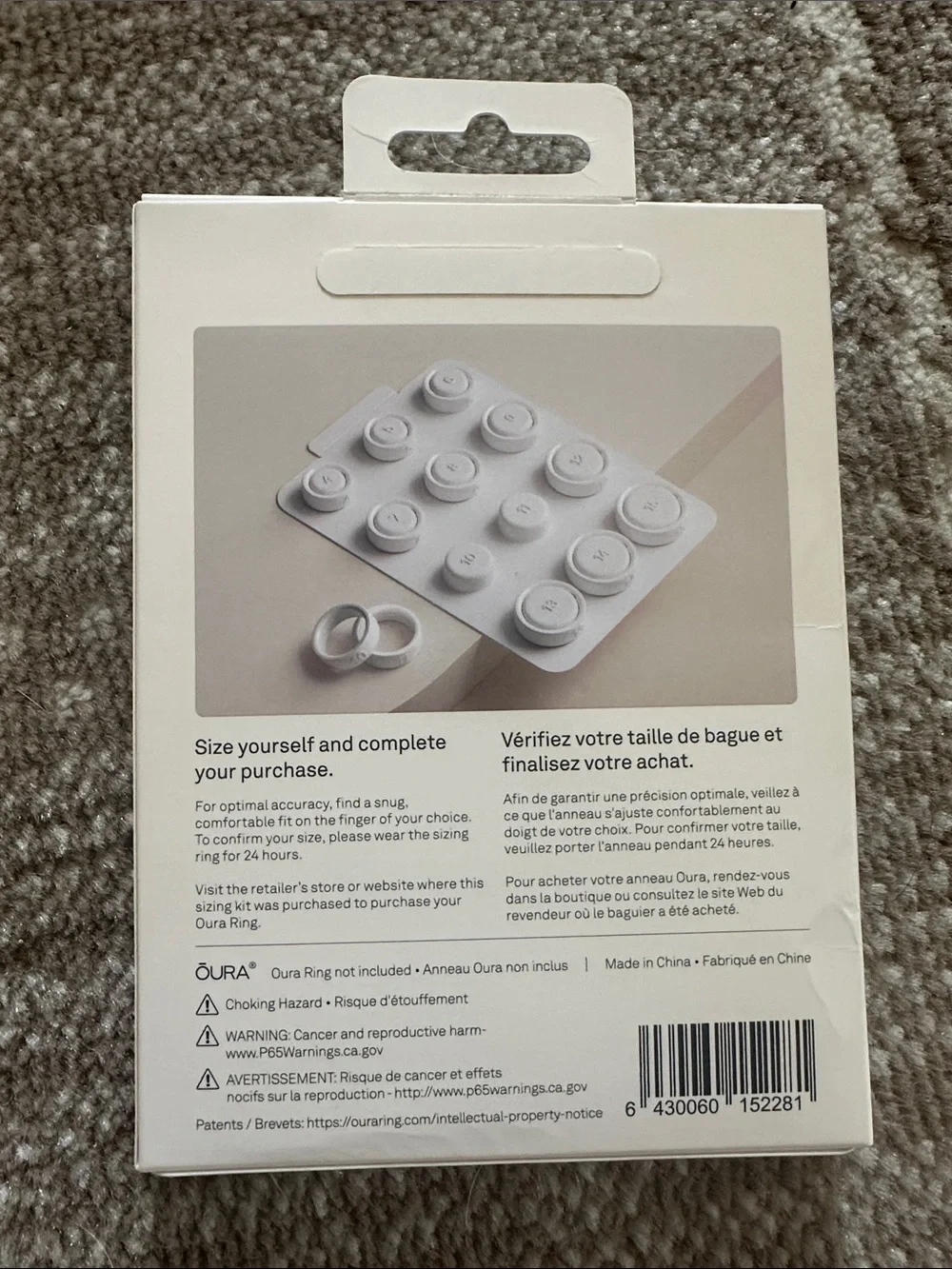 Oura Ring Sizing Kit